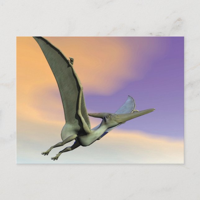 Pteranodon dinosaur flying - 3D render Postcard (Front)