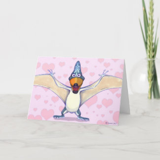 Pteranodon Valentine's Day card
