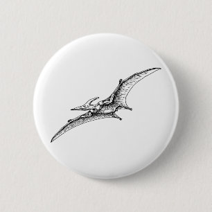 Pterodactyl 6 Cm Round Badge