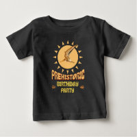 Pterodactyl Birthday Party Retro Sun Dino Art