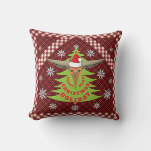 Pterodactyl Dinosaur Christmas Cushion