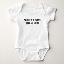 Pterodactyl in Training Humourous Baby Bodysuit