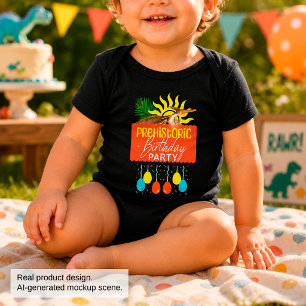 Pterodactyl Prehistoric Birthday Party Baby Bodysuit