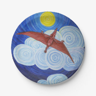 Pterodactyl Takes Flight paper plates