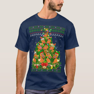 Pterodactyl Xmas Lighting Tree Pterodactyl Ugly Ch T-Shirt