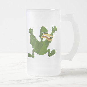 Pteroductyl Frosted Glass Beer Mug