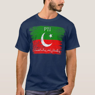 PTI Flag Imran Khan Pakistan Flag Pakistani Pride  T-Shirt