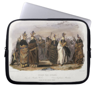 Ptihn-Tak-Ochata, Dance of the Mandan Women, plate Laptop Sleeve