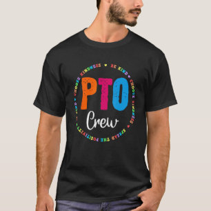 PTO Crew Parent School Volunteer Board Mum Parent T-Shirt