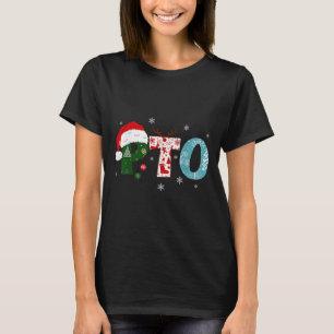 Pto Santa Hat Reindeer Parent Teacher Organization T-Shirt