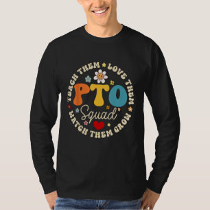 PTO Squad Back to School Matching Group Parent Tea T-Shirt