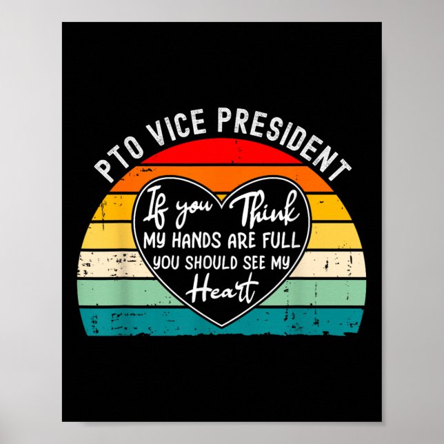 Pto Vice President Appreciation School Parent Volu Poster (Front)