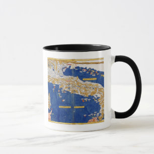 Ptolemaic Map of Italy, 1482 (coloured litho) Mug