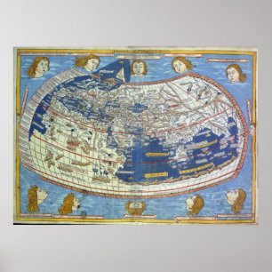 Ptolemaic World Map Poster