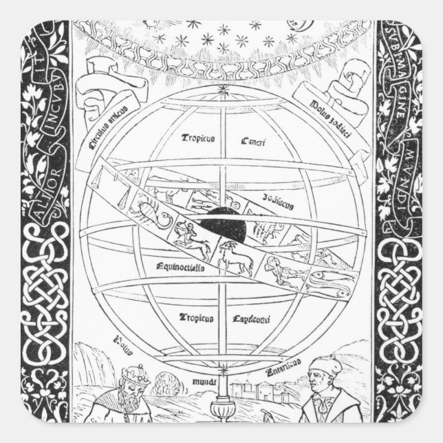 Ptolemy's System Square Sticker (Front)