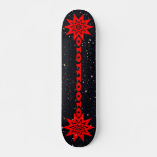 PTP Laser Light Data Beam Burst in a Starry Sky Skateboard