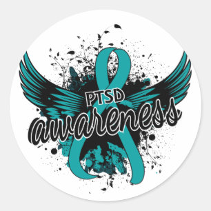 PTSD Awareness 16 Classic Round Sticker