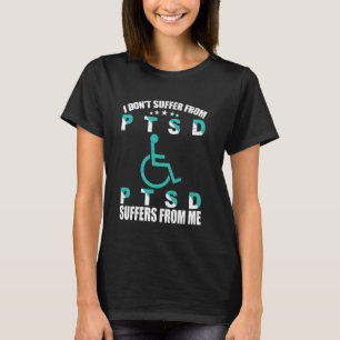 PTSD Awareness Awareness Teal Ribbon Support Quote T-Shirt