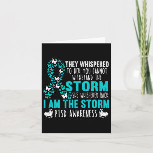 Ptsd Awareness Butterfly Posttraumatic Stress Diso Card