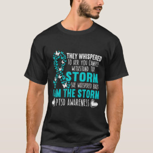 Ptsd Awareness Butterfly Posttraumatic Stress Diso T-Shirt