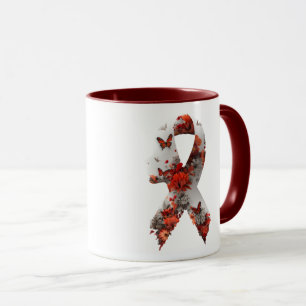 PTSD Awareness Day Floral Design Mental Health  Mug
