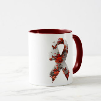 PTSD Awareness Day Floral Design Mental Health  Mug