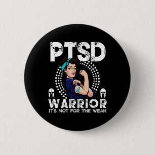 Ptsd Awareness For Men Women Warrior Awareness Gif 6 Cm Round Badge