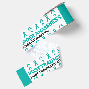 PTSD Awareness Pattern Ribbon Grosgrain Ribbon