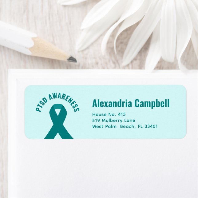 PTSD Awareness Teal Ribbon (Insitu)