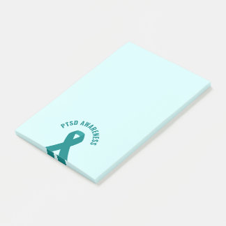 PTSD Awareness Teal Ribbon Post-it Notes