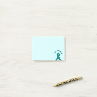 PTSD Awareness Teal Ribbon Post-it Notes