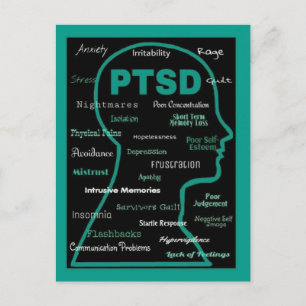 PTSD   head/symptoms Postcard