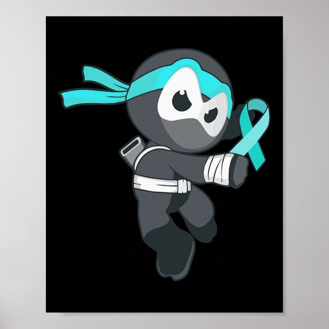 Ptsd Ninja Post Traumatic Stress Disorder Awarenes Poster (Front)