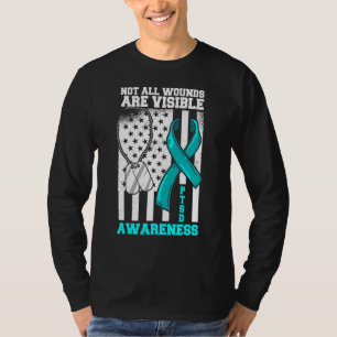 Ptsd Not All Wounds Are Visible Support The Troops T-Shirt