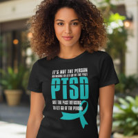 PTSD Past Trauma Teal Ribbon Awareness