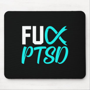 Ptsd Post Traumatic Stress Disorder Awareness Ribb Mouse Mat