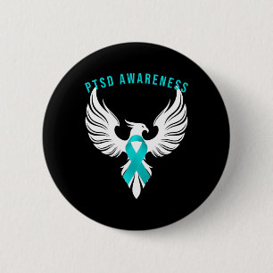 Ptsd Posttraumatic Stress Disorder Awareness Gift  6 Cm Round Badge
