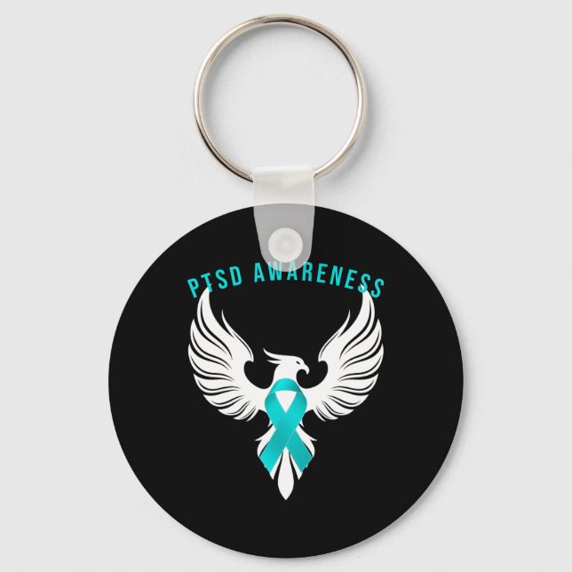 Ptsd Posttraumatic Stress Disorder Awareness Gift  Key Ring (Front)