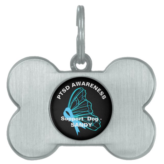 PTSD Service Dog Pet ID Tag (Front)