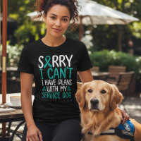 PTSD Service Dog Plans Teal Ribbon