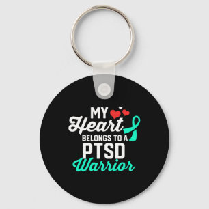 Ptsd Stress Warrior Survivor Support Awareness Rec Key Ring