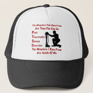 PTSD The Monsters I Run From Are Inside of Me Trucker Hat
