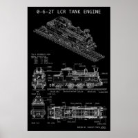 PTW 0-6-2T Tank Engine "Blueprint"