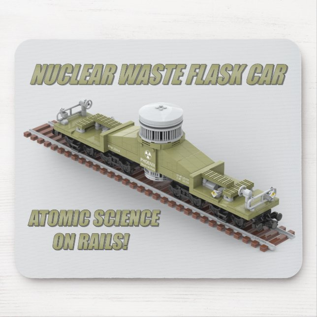PTW American Nuclear Waste Flask Car Mouse Mat (Front)