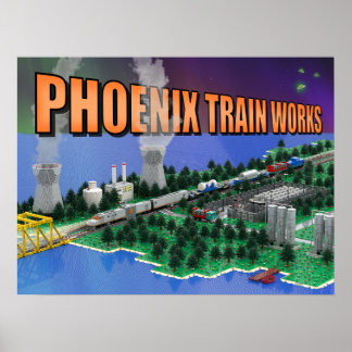 PTW Atomic Train and Powerplant Scene Poster