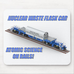 PTW British Nuclear Waste Flask Car T-Shirt Mouse Mat