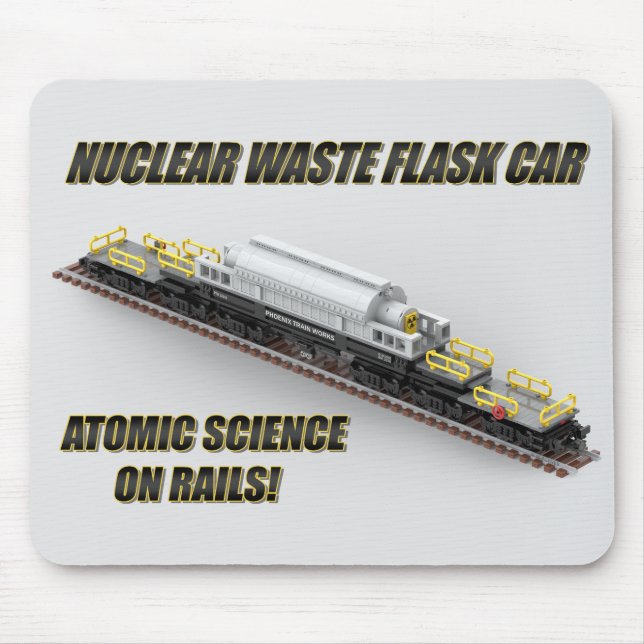 PTW East European Nuclear Waste Flask Car Mouse Mat (Front)