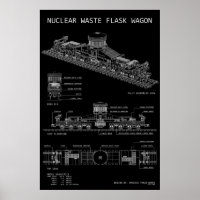 PTW Nuclear Waste Flask Wagon "Blueprint"