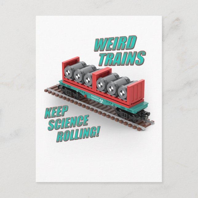 PTW Uranium Oxide Train Car Postcard (Front)