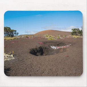 pu’u pua’i cinder cone along byron ledge trail mouse mat
